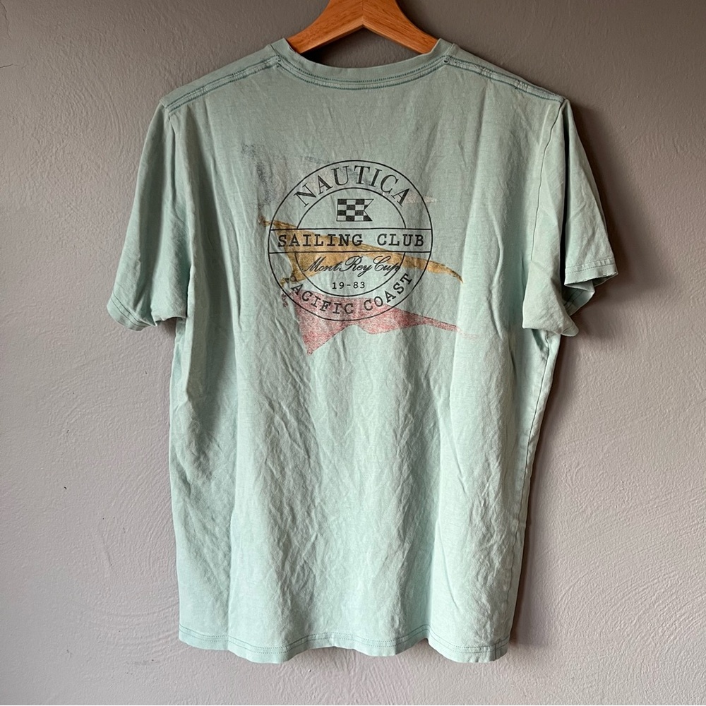 Vintage Nautica T-Shirt (Green) Sz M